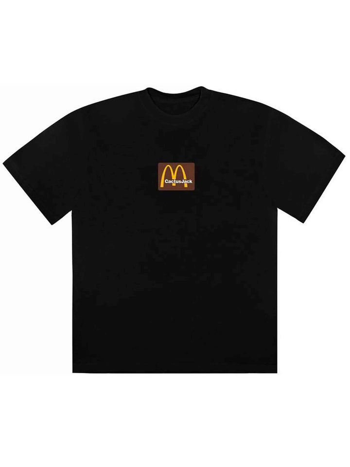 Travis Scott x McDonald's Sesame Inv T-shirt Black Brown Prior
