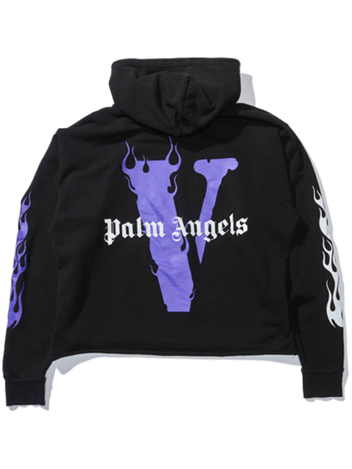 Vlone Palm Angels Hoodie Black/Purple Prior