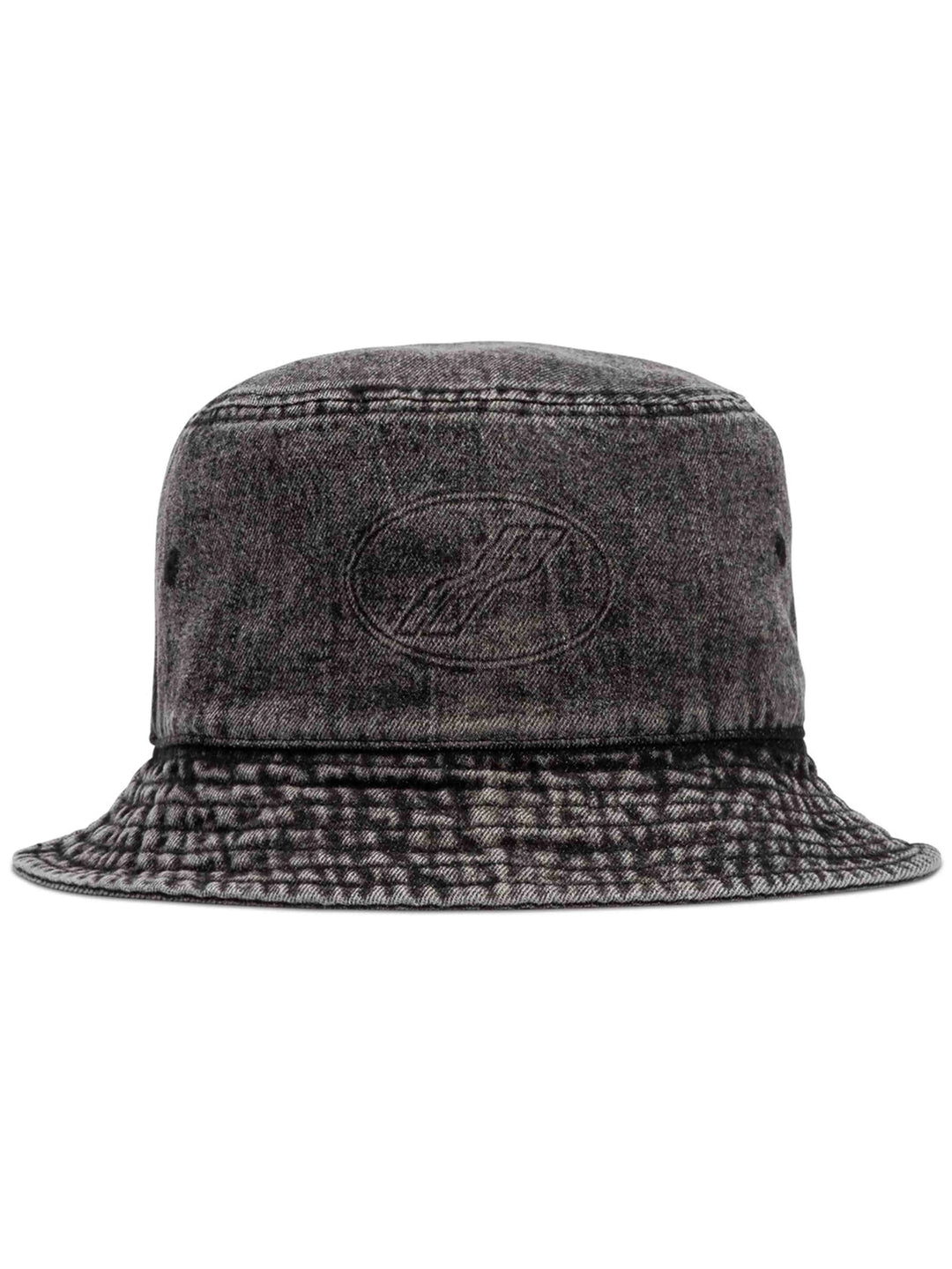 We11done Embossed Denim Bucket Hat Black Prior