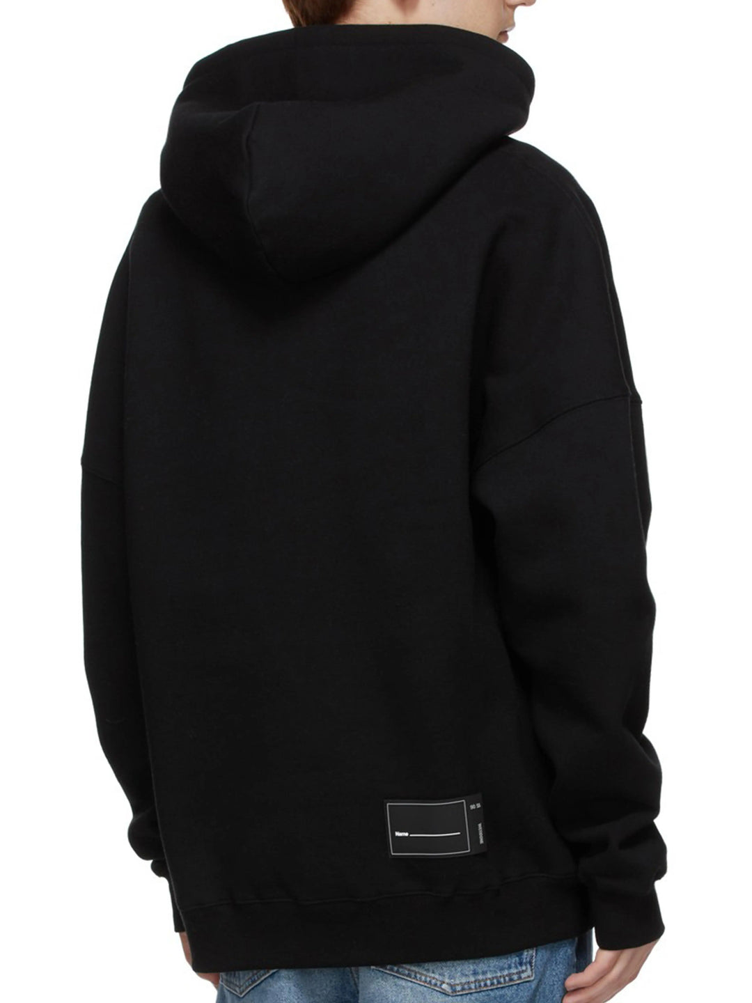 We11done Embroidered Logo Hoodie Black Prior