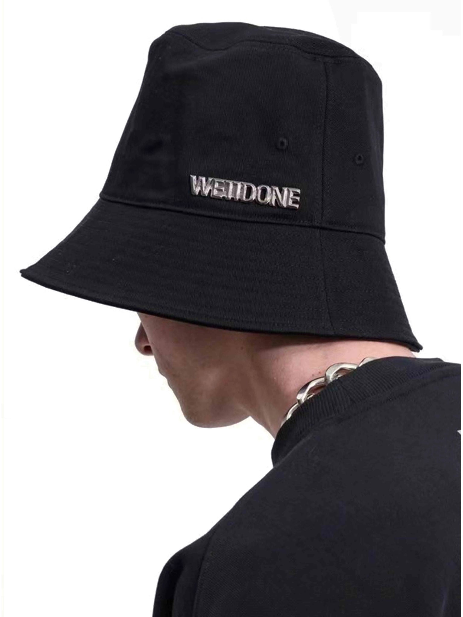 We11done Metal Logo Bucket Hat Black Prior