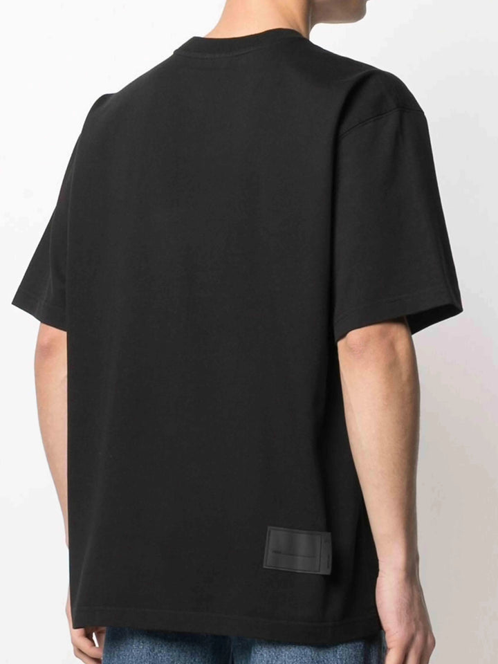 We11done Oversized Embroidered Teddy Tee Black Prior