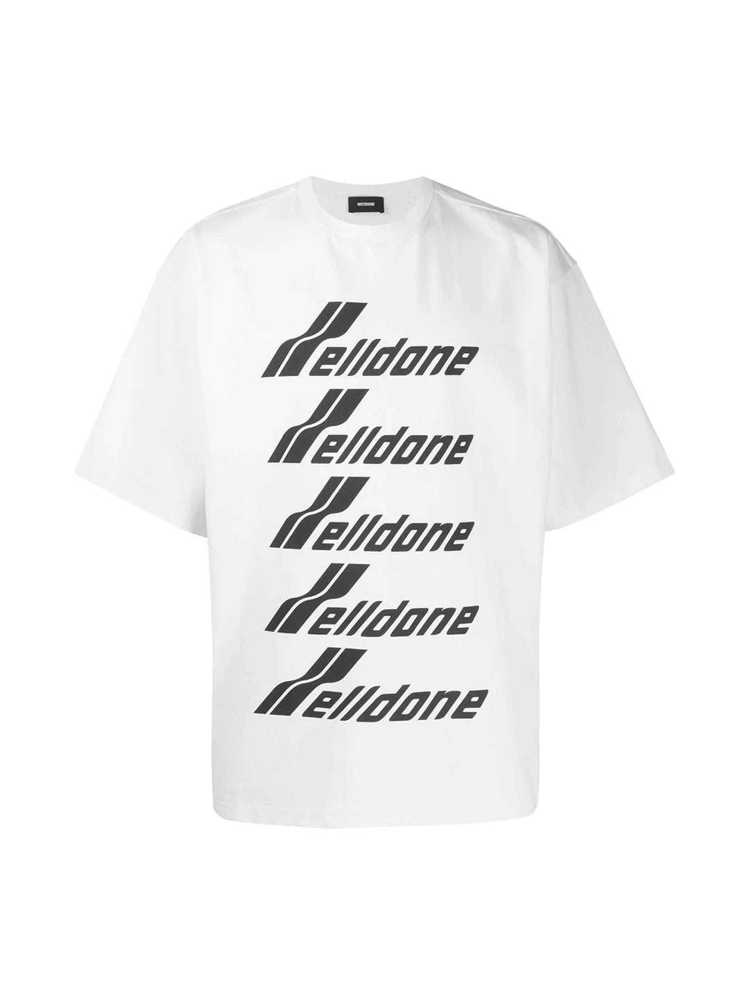 We11done Oversized Front Logo Tee White Prior