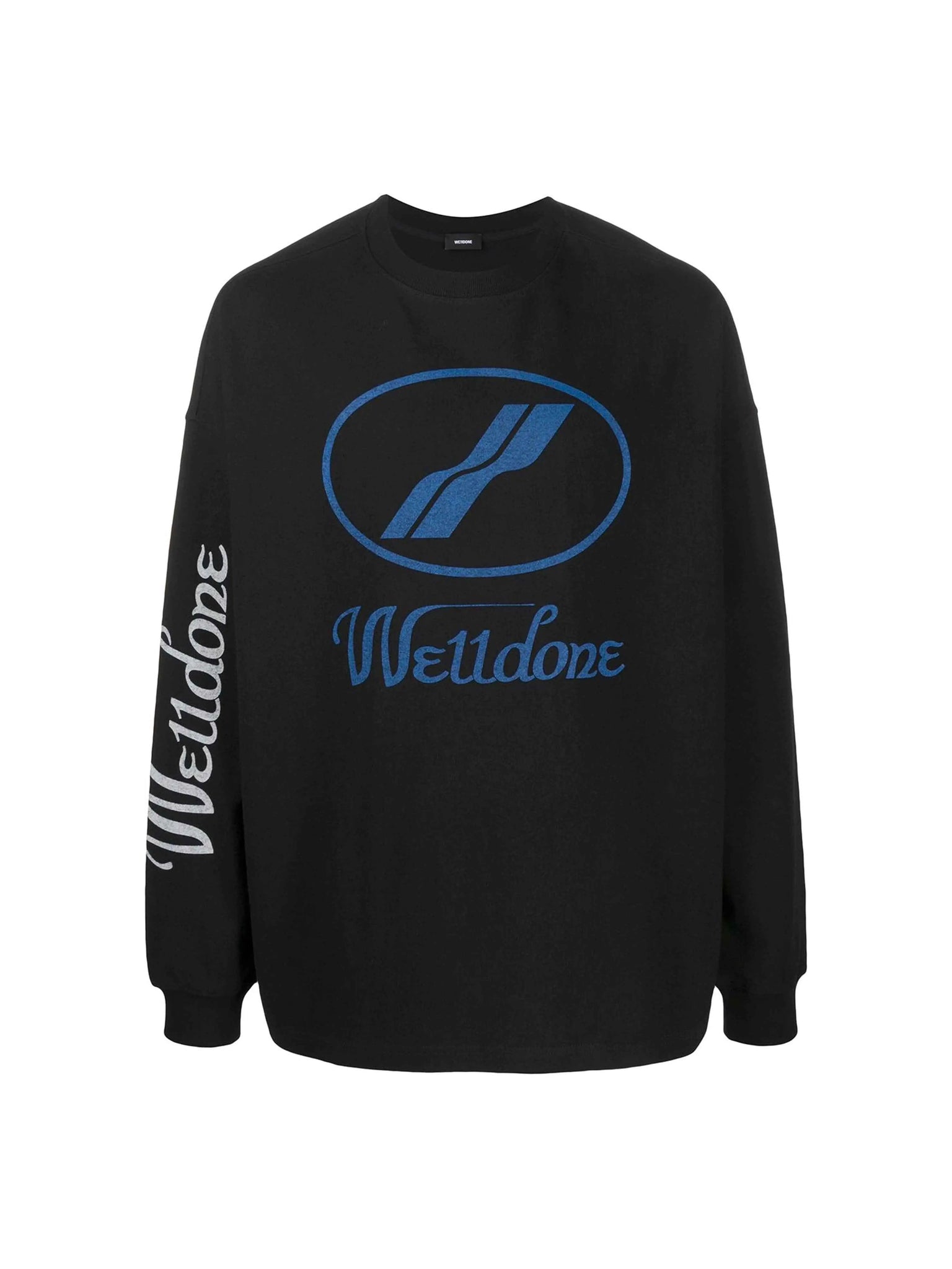 We11done Oversized Logo L/S Tee Black Prior