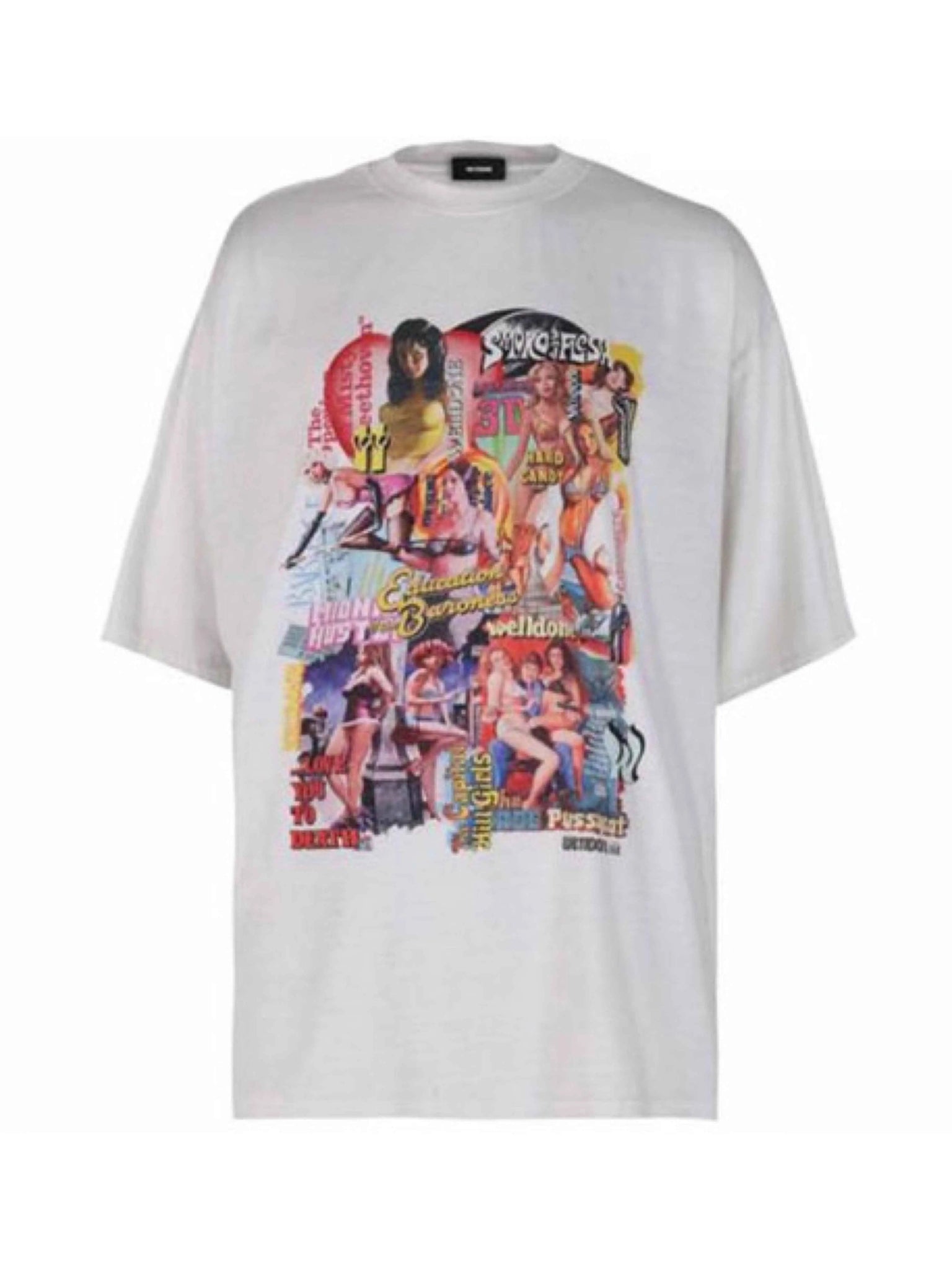 We11done Oversized Movie Collage Tee Off-White Prior