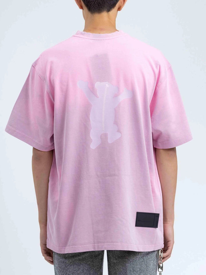 We11done Oversized Themo Teddy Bear Tee Pink Prior