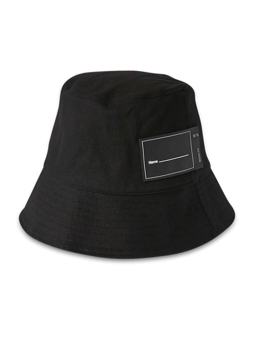 We11done Rubber Logo Bucket Hat Black Prior